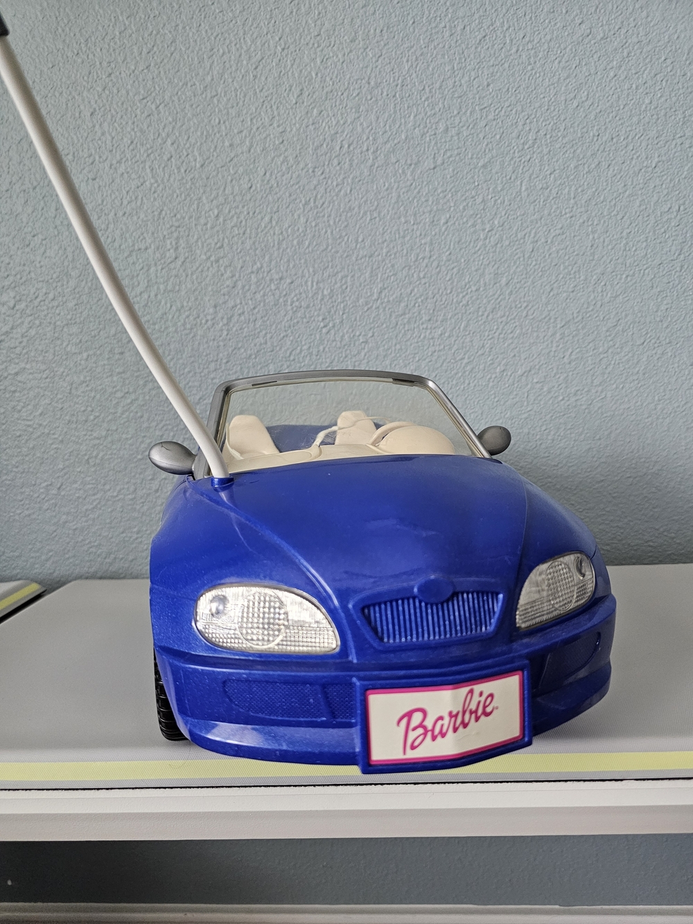 Vintage Barbie Blue Convertible Toy Car